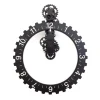 Black Big Wheel Wall Clock