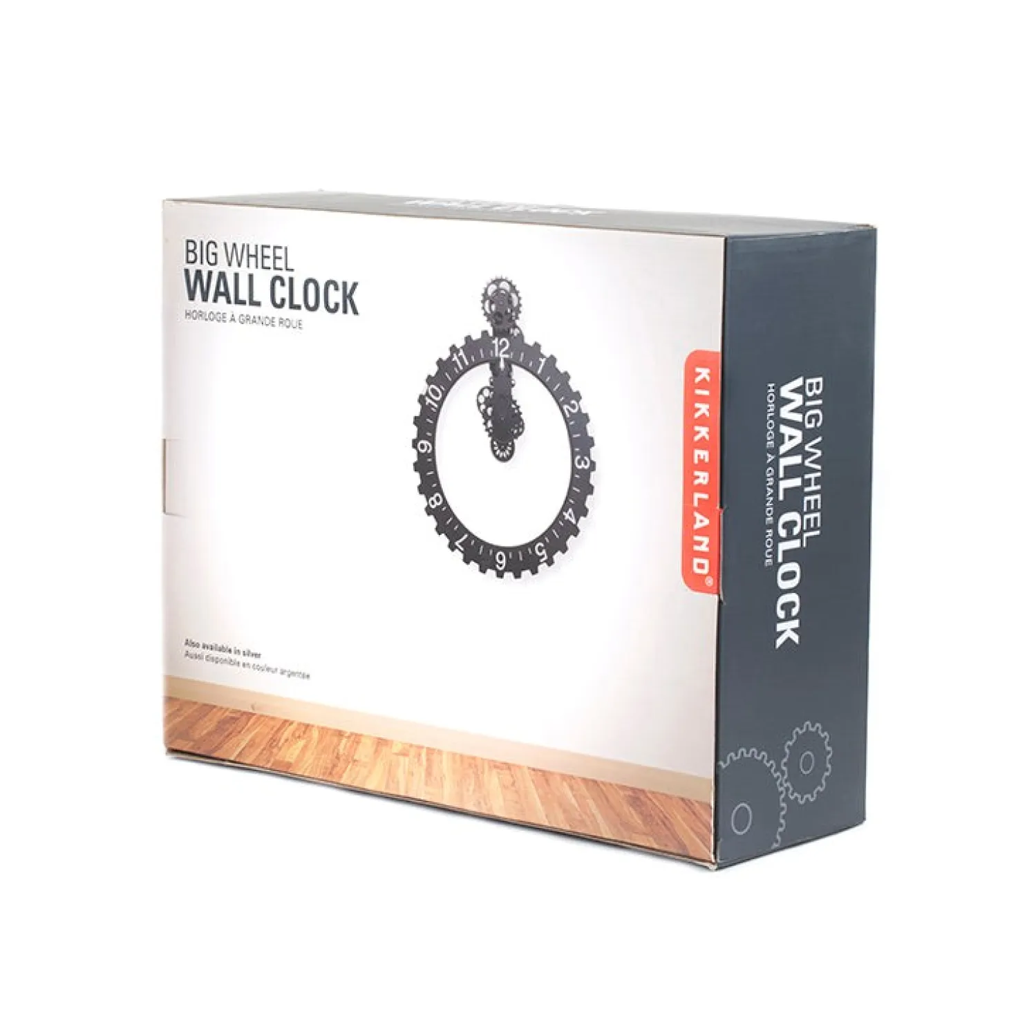 Black Big Wheel Wall Clock