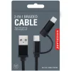 Black 2-in-1 Braided Cable