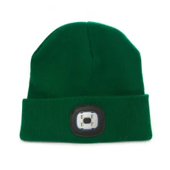Bright LED Light Up Green Beanie Hat