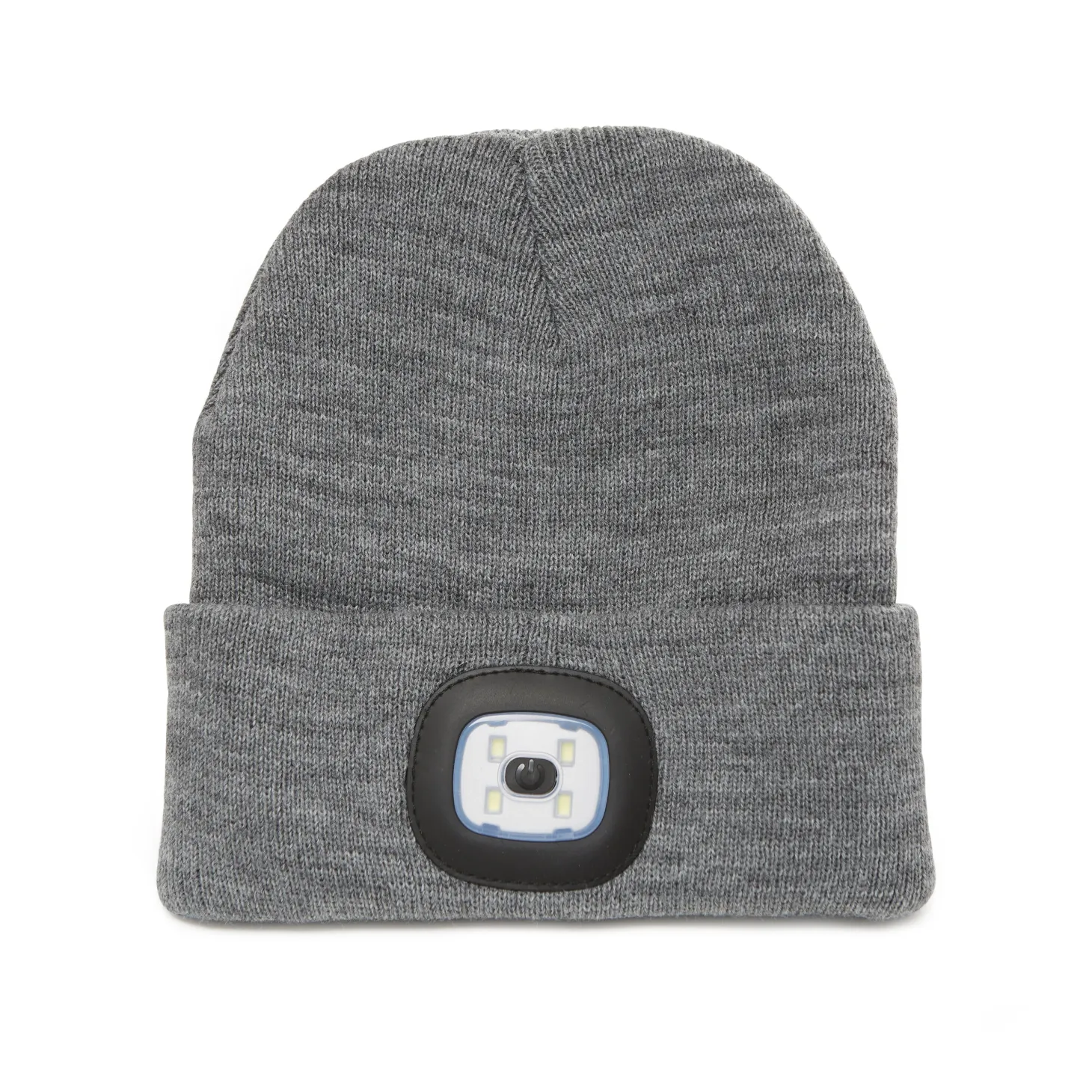 Bright LED Light Up Grey Beanie Hat