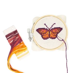 Butterfly Mini Cross Stitch Embroidery Kit