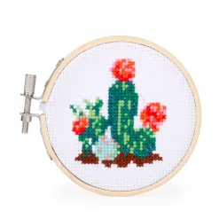 Cactus Mini Cross Stitch Embroidery Kit