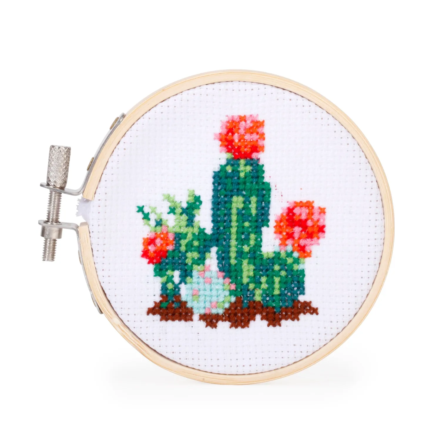 Cactus Mini Cross Stitch Embroidery Kit