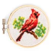 Cardinal Mini Cross Stitch Embroidery