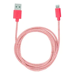 Chevron Cotton Bradied Charging Cord
