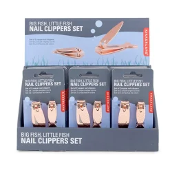 Copper Big Fish, Little Fish Nail Clippers Set