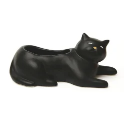 Cosmo the Black Cat Planter