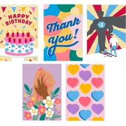 Crafters Paint by Numbers Greeting Cards