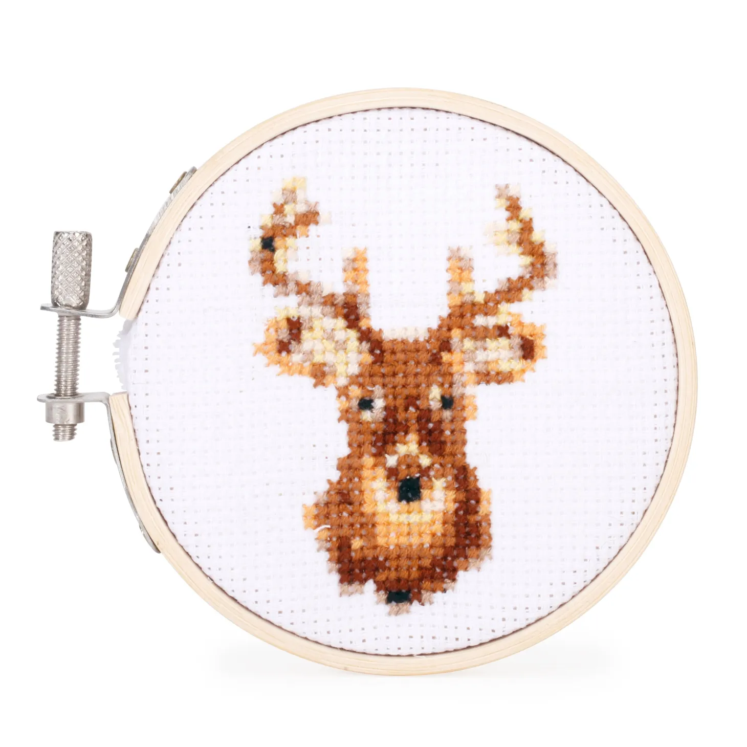 Deer Mini Cross Stitch Embroidery Kit
