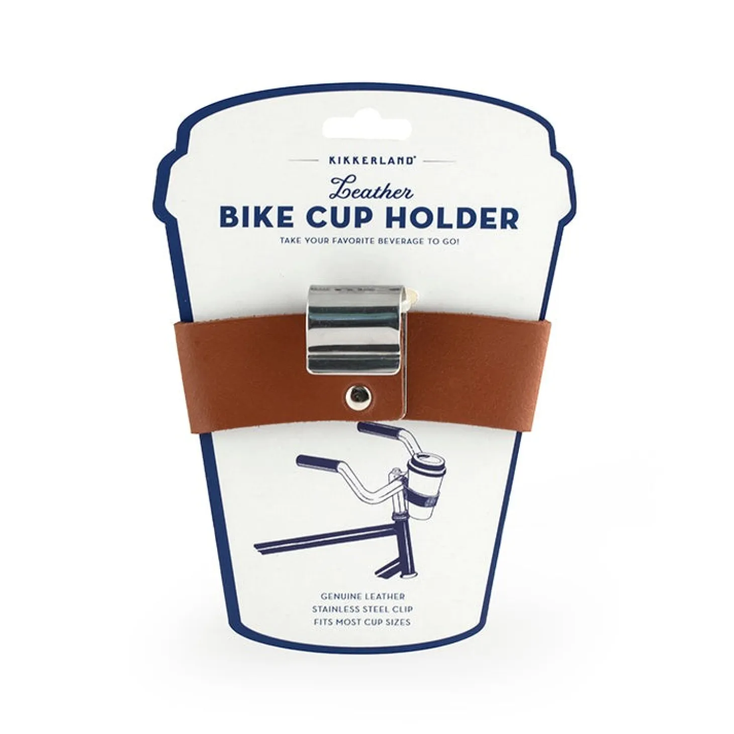Fiets Leather Bike Cup Holder