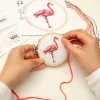 Flamingo Mini Cross Stitch Embroidery Kit