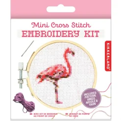 Flamingo Mini Cross Stitch Embroidery Kit