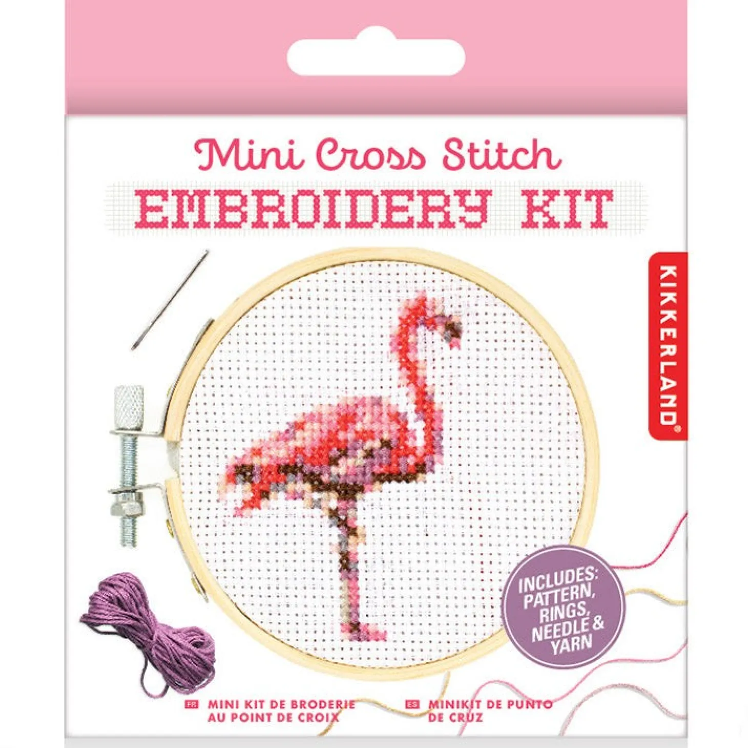 Flamingo Mini Cross Stitch Embroidery Kit