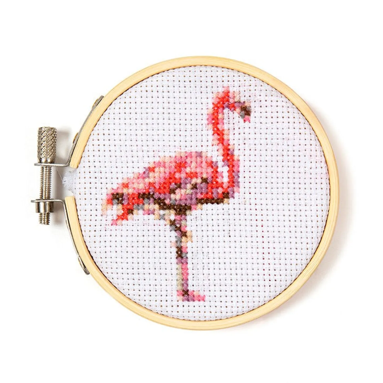Flamingo Mini Cross Stitch Embroidery Kit