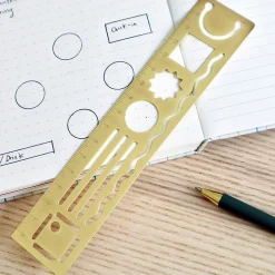 Inkerie 3 in 1 Metal Ruler