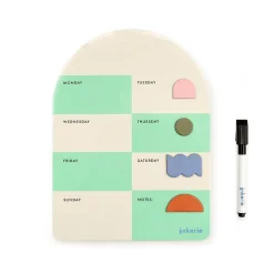 Inkerie Magnetic Dry Erase Weekly Memo Board
