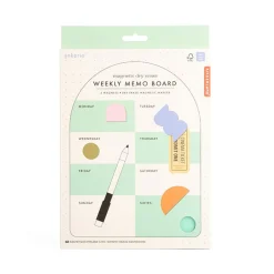 Inkerie Magnetic Dry Erase Weekly Memo Board