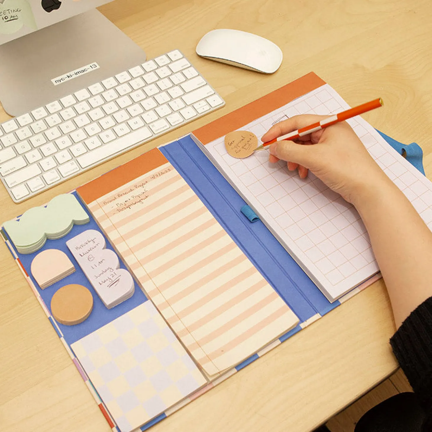 Inkerie Notepad with Sticky Notes Set and Pen