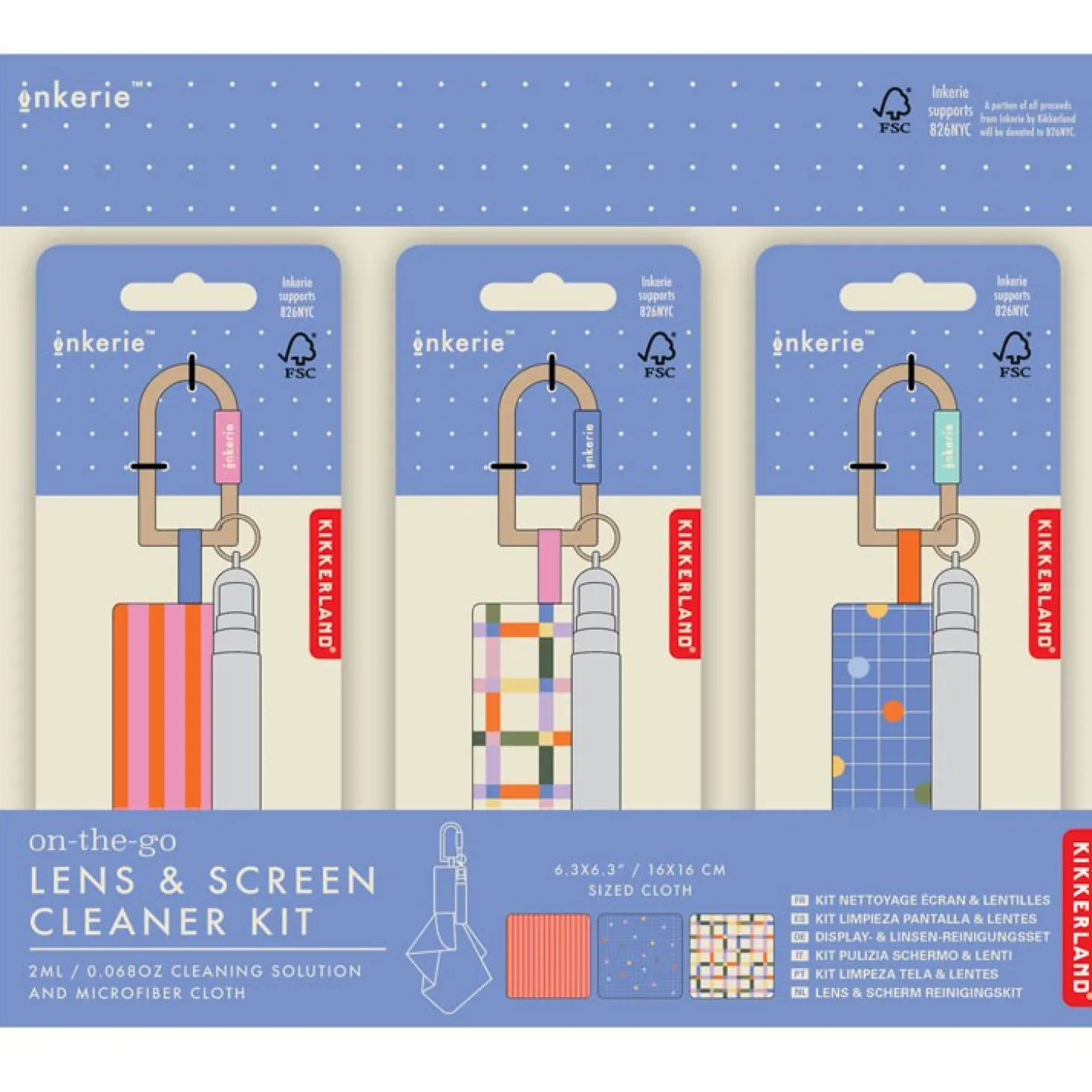 Inkerie On-the-go Lens & Screen Cleaner Kit