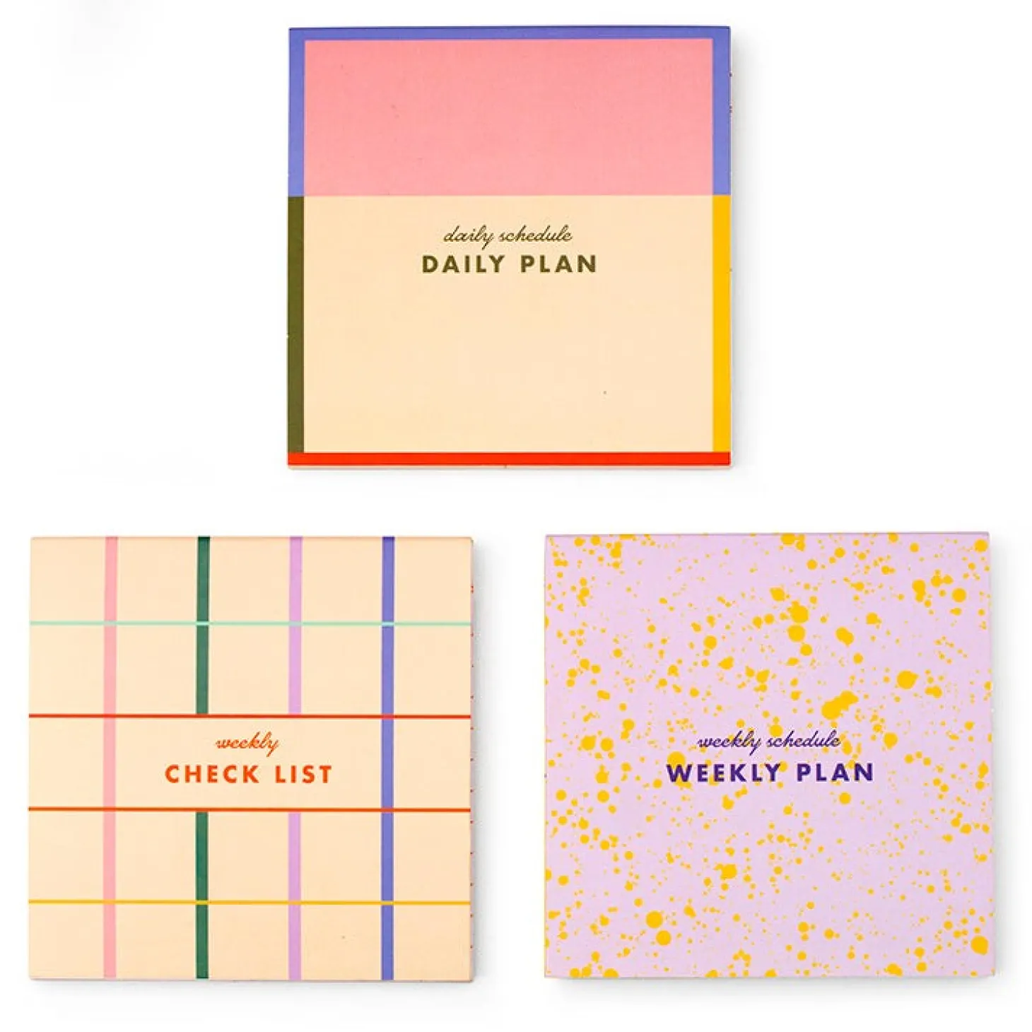 Inkerie Set of 3 Sticky Note Memo Pads