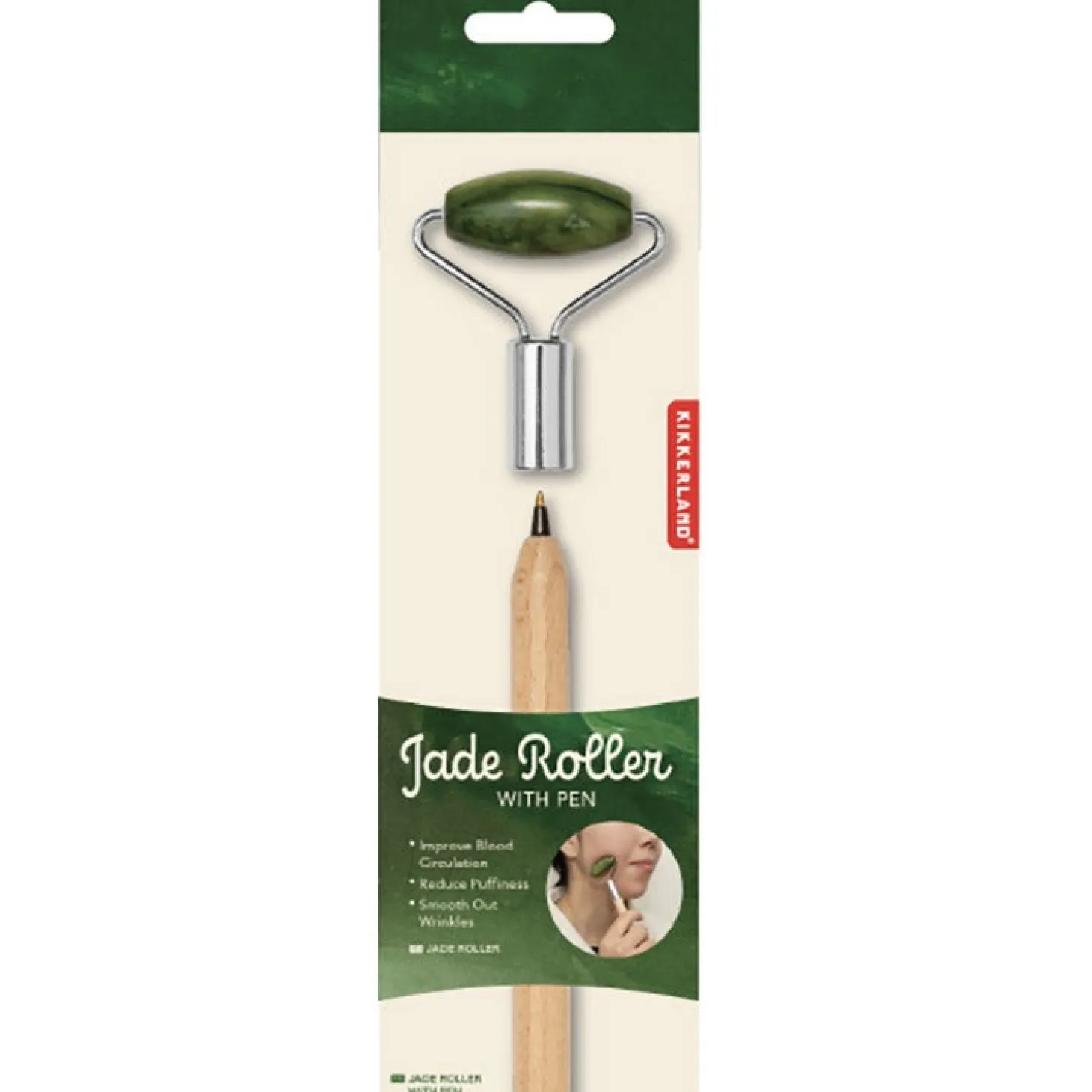 Jade Roller with Pen