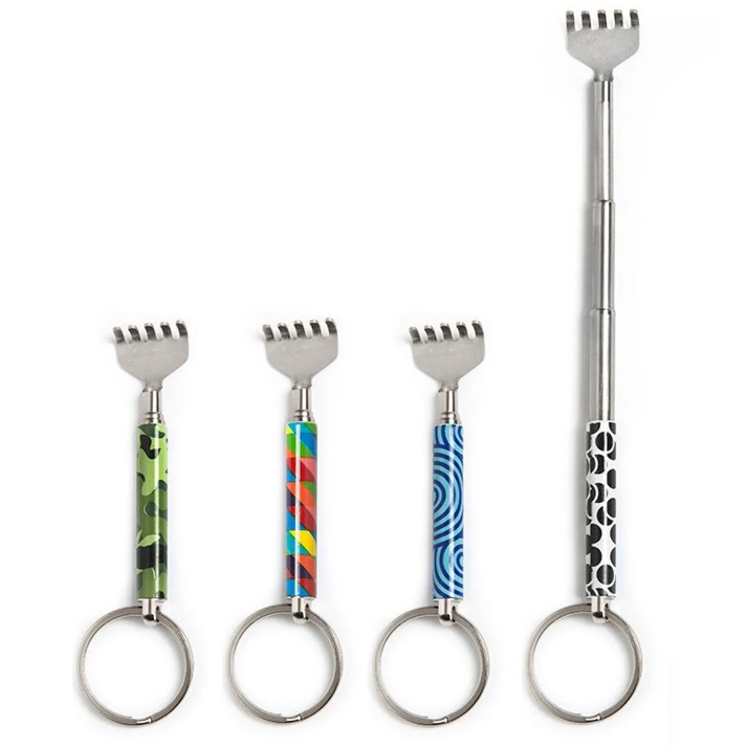 Keychain Pattern Mini Back Scratcher