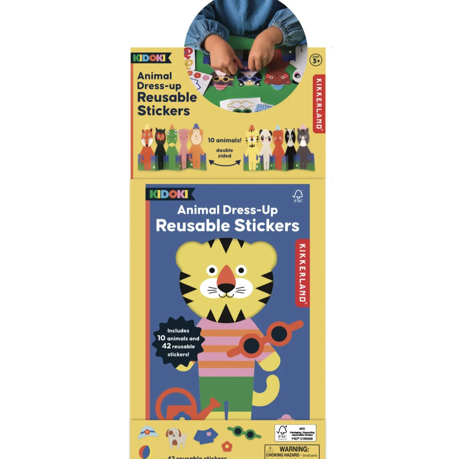 Kidoki Animal Dress-up Reusable Stickers