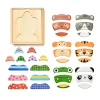 Kidoki Animal Mix Up! Wooden Puzzle