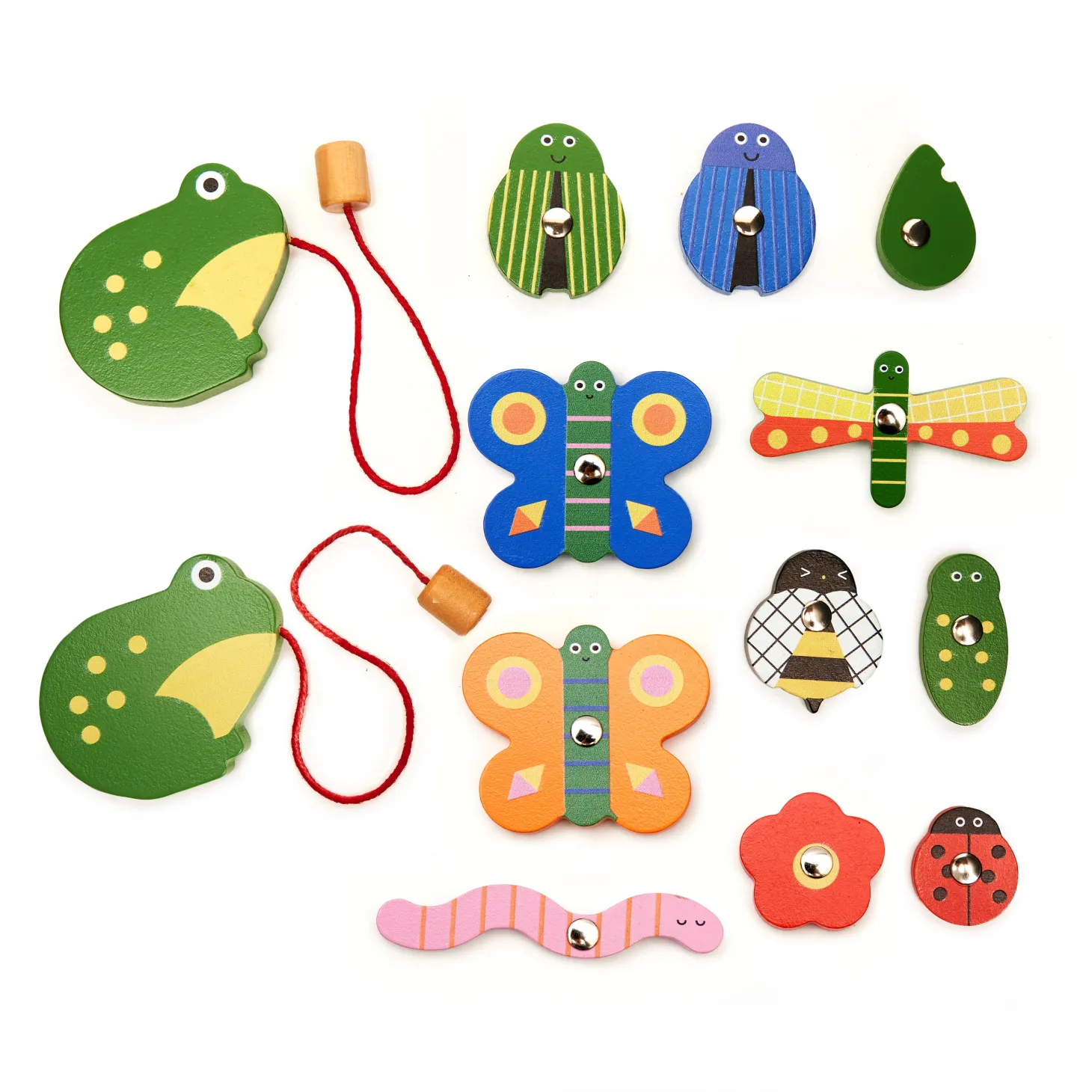 Kidoki Catch a Bug Wooden Fishing Game