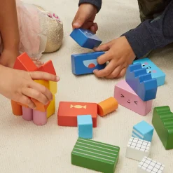 Kidoki Stack & Mix Wooden Building Blocks