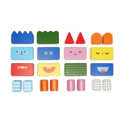 Kidoki Stack & Mix Wooden Building Blocks