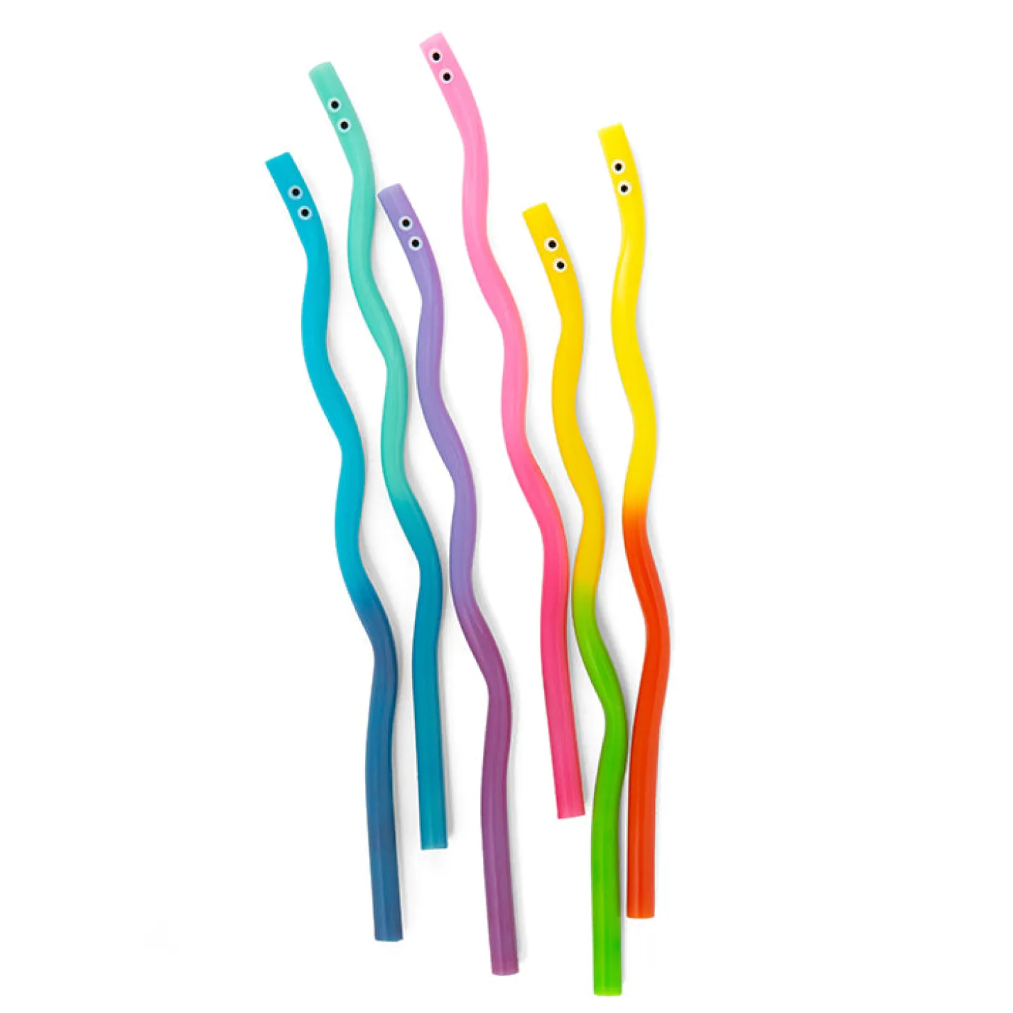 Kidoki Wiggly Worm Color Changing Straws