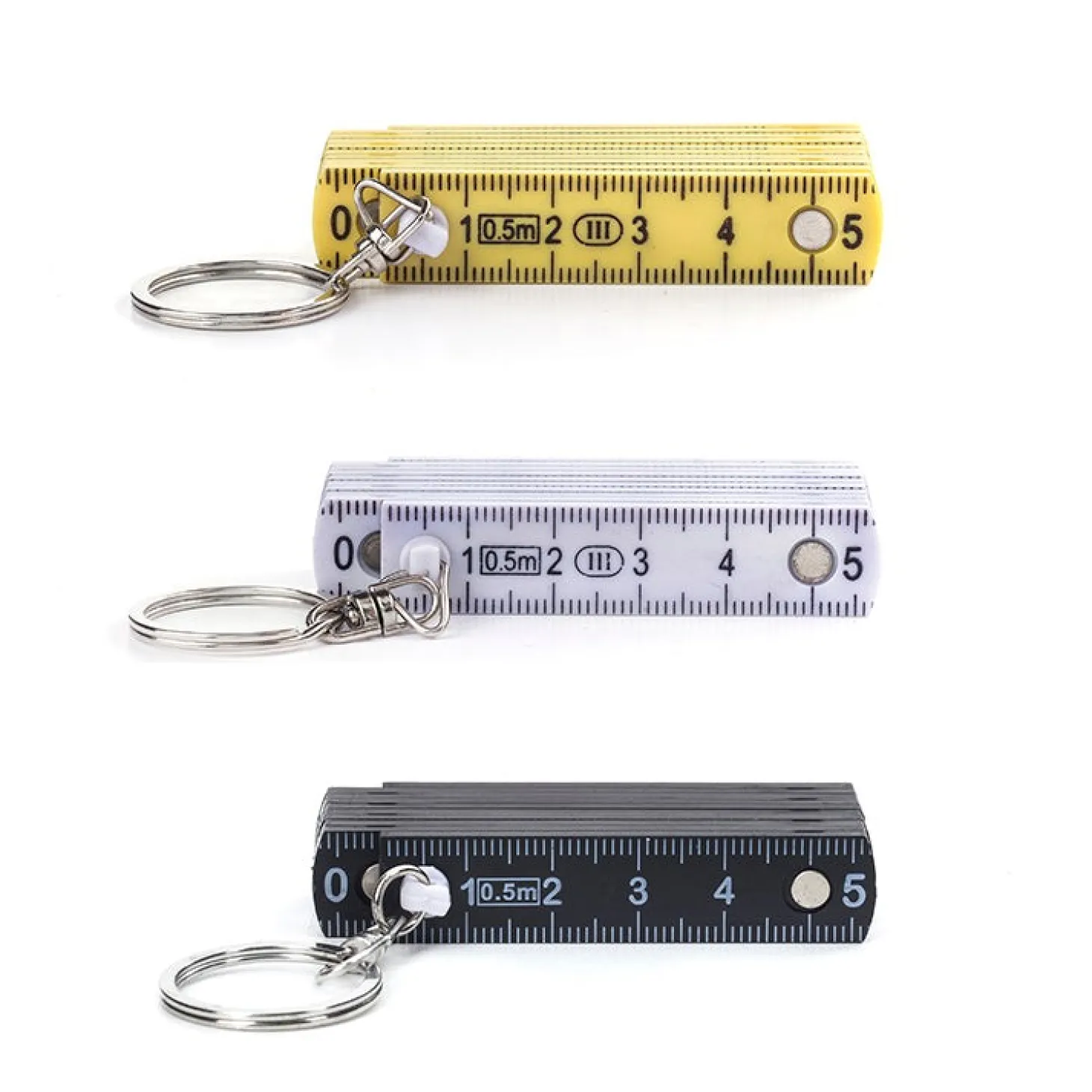 Mini Folding Ruler Keyring