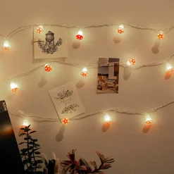 Mushroom String Lights 10 Ft