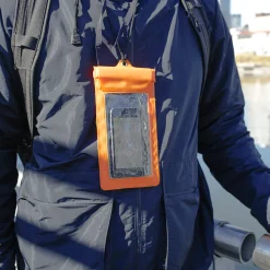 Orange Waterproof Phone Sleeve