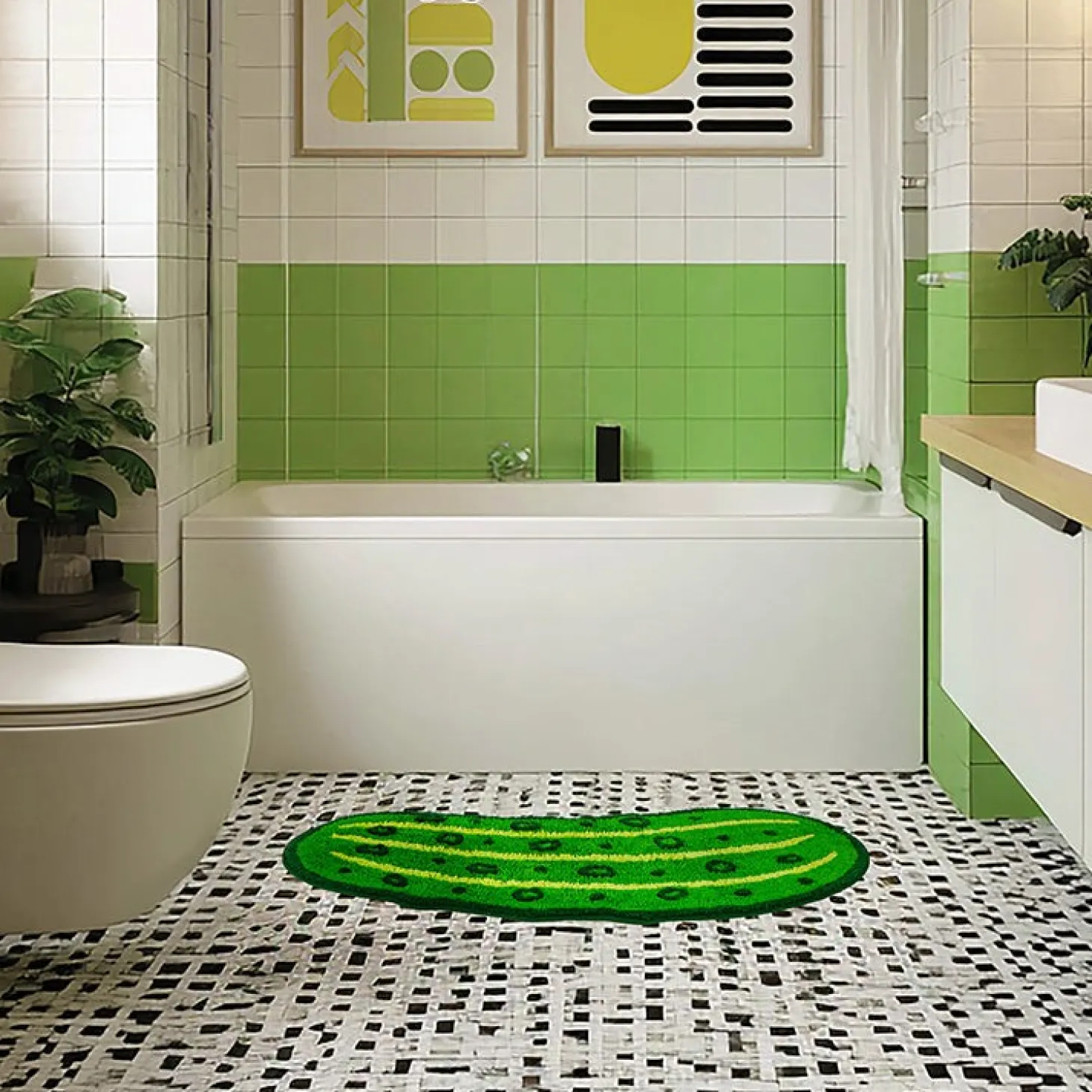 Pickle Bath Rug