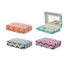 Portable Striped Jewelry Case