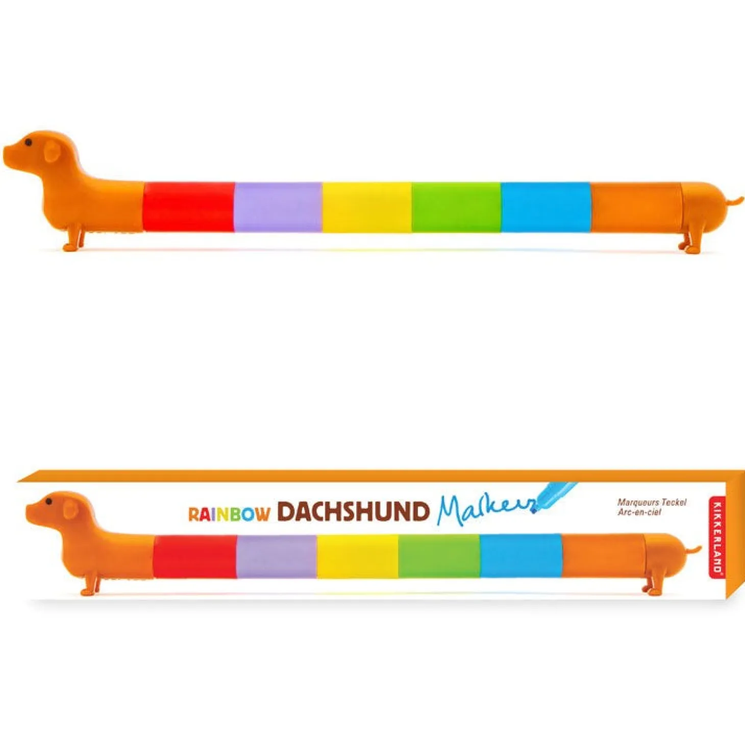 Rainbow Dachshund Markers