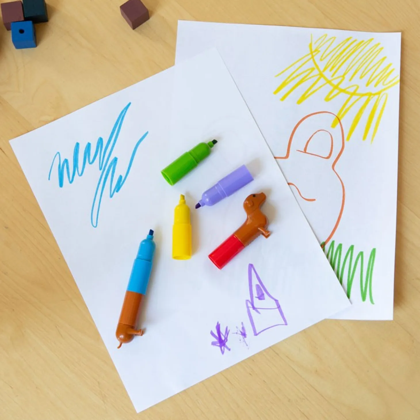 Rainbow Dachshund Markers