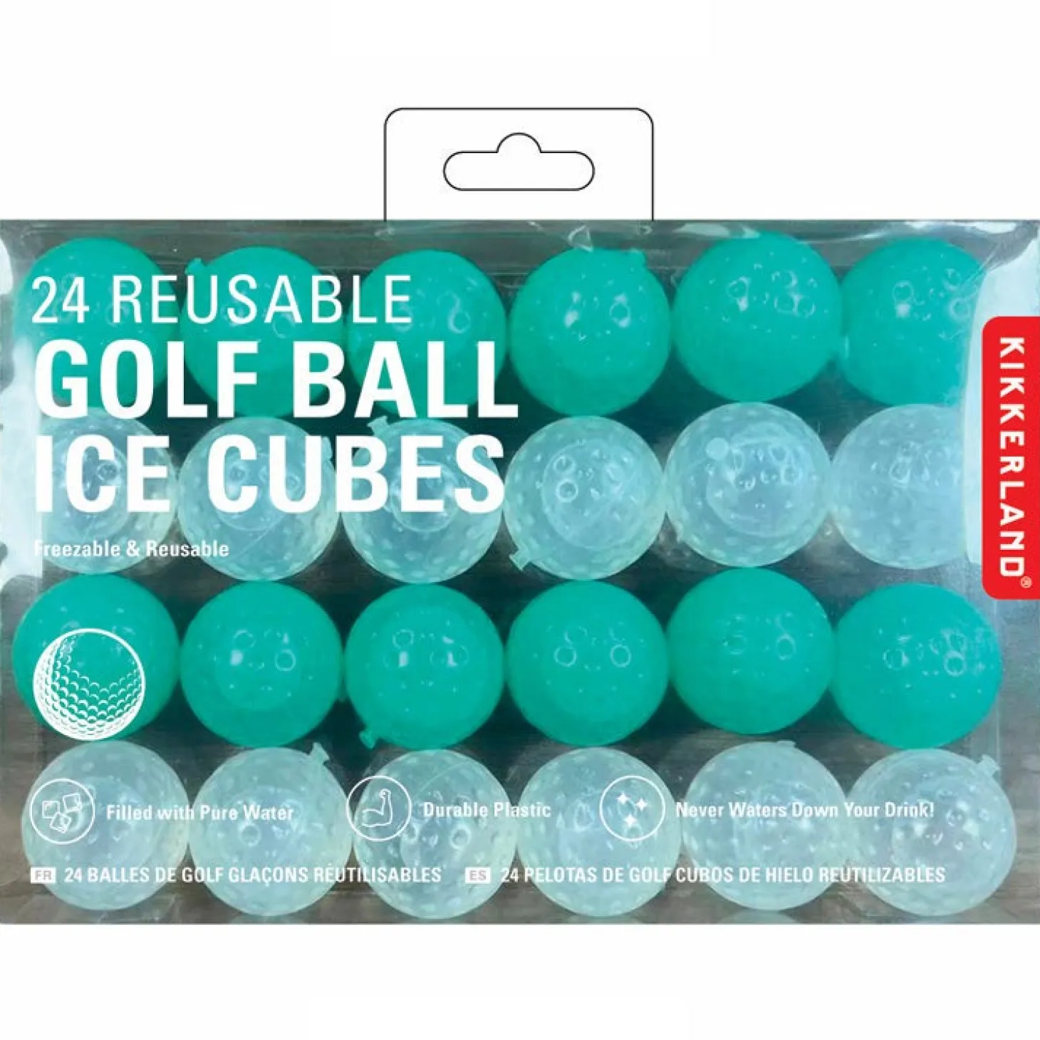 24 Reusable Golf Ball Ice Cubes