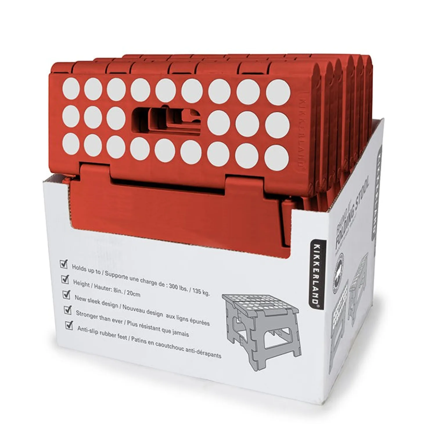 Rhino® II Step Stool Red