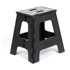 Rhino® II Tall Folding Step Stool Black