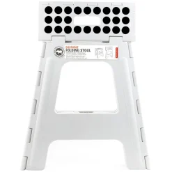 Rhino® II Tall Folding Step Stool White
