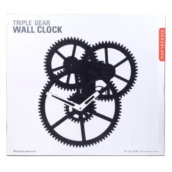 Triple Gear Wall Clock