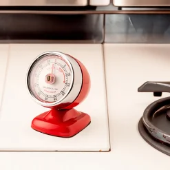 Vintage Streamline Kitchen Timer + Red