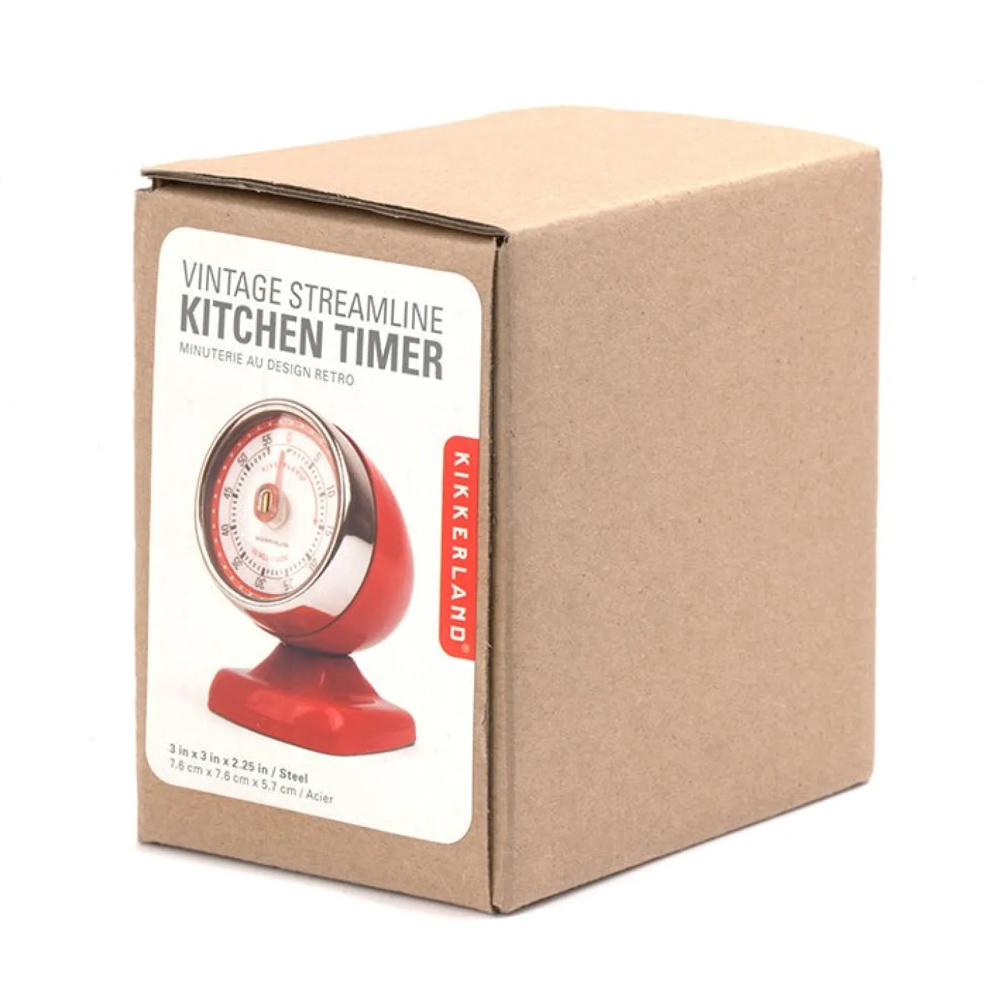 Vintage Streamline Kitchen Timer + Red