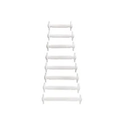 White No-Tie Shoe Bands