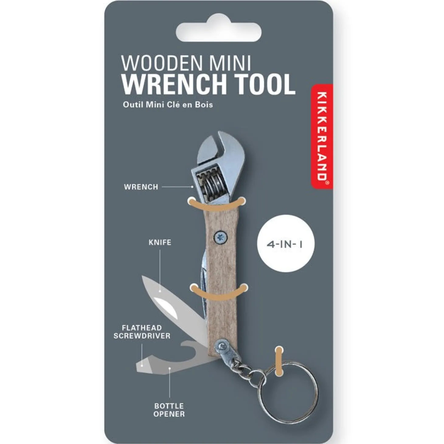 Wooden Mini Wrench Tool